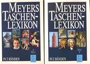 Meyers Taschenlexikon in 2 Bänden Band 1 und Band 2: A-MATH; MATI-Z