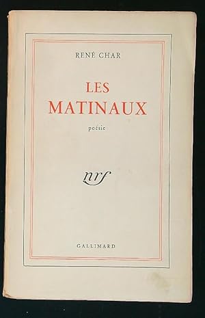 Imagen del vendedor de Les matinaux. Poesie a la venta por Librodifaccia