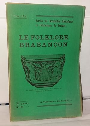 Immagine del venditore per Le Folklore Brabanon N102 17e anne - Juin 1938 venduto da Librairie Albert-Etienne