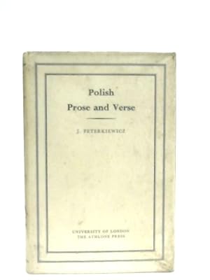 Bild des Verkufers fr Polish Prose and Verse zum Verkauf von World of Rare Books