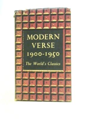 Seller image for Modern Verse 1900-1950 for sale by World of Rare Books