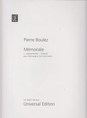 Memoriale (.explosante-five . Originel) for Flute Solo and 8 Instruments - Full Score