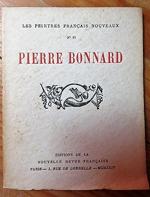 Bild des Verkufers fr Pierre Bonnard.Les peintres francais nouveaux N19 zum Verkauf von la petite boutique de bea