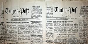 Tages-Post 74. Jahrgang Nr. 37 Abendblatt Nr. 37 15. Februar 1938 UND Nr. 38 Mittagsblatt 16. Feb...