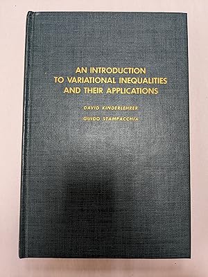 Seller image for An Introduction to Variational Inequalities and Their Applications for sale by ccbooksellers