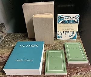 Seller image for Ulysses; Lolita; Tropic of Cancer. Published in Paris banned. for sale by Peter Keisogloff Rare Books, Inc.
