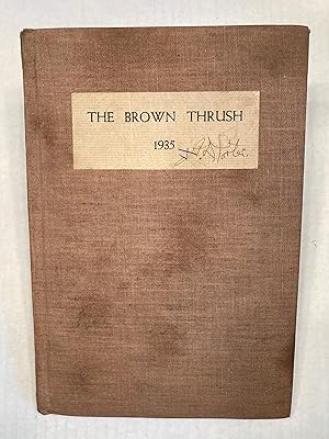 THE BROWN THRUSH ANTHOLOGY OF VERSE by NEGRO STUDENTS