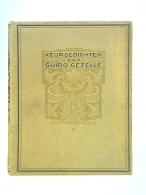 Bild des Verkufers fr Keurgedichten van Guido Gezelle - Vol I zum Verkauf von World of Rare Books