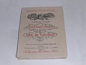 Seller image for L ile Saint-Perre ou L ile de Rousseau. for sale by Der-Philo-soph