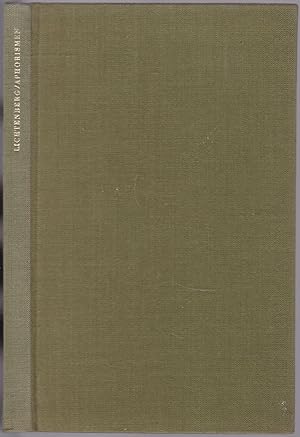 Seller image for Aphorismen, Briefe und Schriften for sale by Graphem. Kunst- und Buchantiquariat