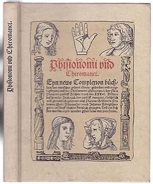 Phisionomi und Chiromanci. Faksimile eines Straßburger Drucks von 1536.