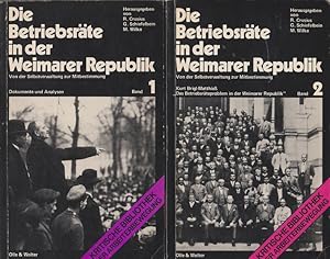 Bild des Verkufers fr Die Betriebsrte in der Weimarer Republik : Von der Selbstverwaltung zur Mitbestimmung; 2Bd. R. Crusius . (Hrsg.) zum Verkauf von Schrmann und Kiewning GbR