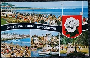 Bridlington Multiview Royal Princes Parade Severby Park 1975 Postcard