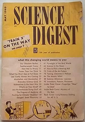 Imagen del vendedor de Science Digest May 1949 a la venta por P Peterson Bookseller