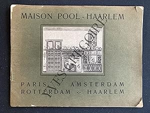 CATALOGUE MAISON POOL-HAARLEM-PARIS-AMSTERDAM-ROTTERDAM-HAARLEM