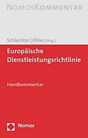 Seller image for Europische Dienstleistungsrichtlinie, Kommentar : Handkommentar for sale by AHA-BUCH GmbH