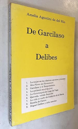 Imagen del vendedor de De Garcilaso a Delibes a la venta por Once Upon A Time