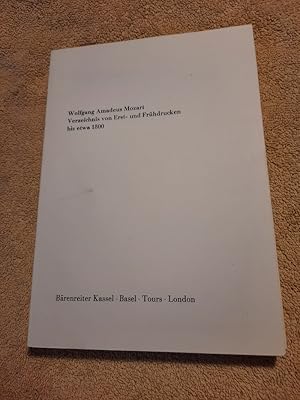 Imagen del vendedor de Wolfgang Amadeus Mozart, Verzeichnis von Erst- und Fruehhdrucken bis etwa 1800. a la venta por Aderholds Bcher & Lots
