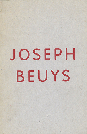 Imagen del vendedor de Joseph Beuys : Actions, Vitrines, Environments a la venta por Specific Object / David Platzker