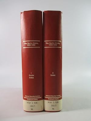 Bild des Verkufers fr The Berlin Crisis, 1958-1962. Guide and Index, Vol. I and Vol. II. Zwei Bnde. zum Verkauf von Antiquariat Bookfarm