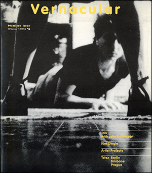 Bild des Verkufers fr Vernacular, No. 1 (Winter 1994) Premiere Issue zum Verkauf von Specific Object / David Platzker