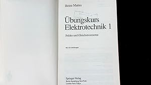 Seller image for bungskurs Elektrotechnik 1: Felder und Gleichstromnetze. (Springer-Lehrbuch). for sale by Antiquariat Bookfarm