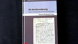 Imagen del vendedor de Die Antrittsvorlesung: Wiener Universittsreden der Philosophischen Fakultt. a la venta por Antiquariat Bookfarm