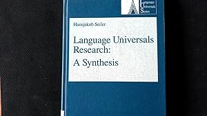 Bild des Verkufers fr Language Universals Research: A Synthesis. zum Verkauf von Antiquariat Bookfarm