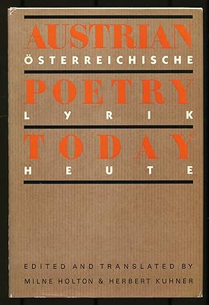 Bild des Verkufers fr Austrian Poetry Today / sterreichische Lyrik Heute zum Verkauf von Between the Covers-Rare Books, Inc. ABAA