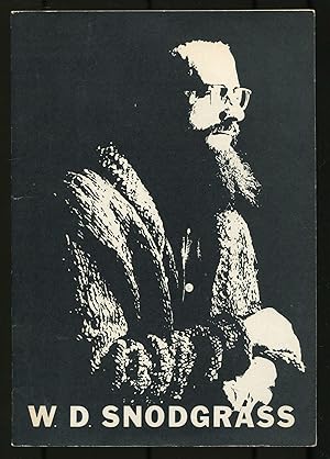 Bild des Verkufers fr W.D. Snodgrass: An American Poet zum Verkauf von Between the Covers-Rare Books, Inc. ABAA