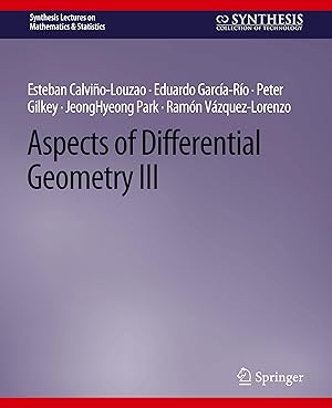 Seller image for Aspects of Differential Geometry III for sale by moluna