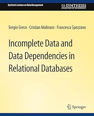 Bild des Verkufers fr Incomplete Data and Data Dependencies in Relational Databases zum Verkauf von moluna