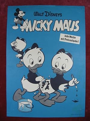 Micky Maus Ankündigungsplakat für Heft 6, 1962.
