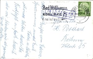 Ansichtskarte / Postkarte Landpoststempel Edersee über Bad Wildungen, Blick über den See