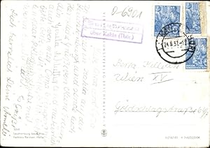 Ansichtskarte / Postkarte Landpoststempel Seitenroda über Kahla Thüringen, Leuchtenburg