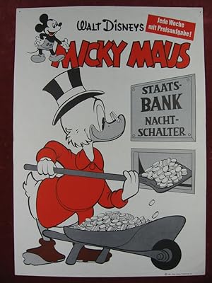 Micky Maus Ankündigungsplakat für Heft 48, 1961.