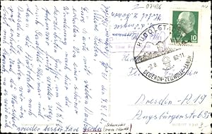 Ansichtskarte / Postkarte Landpoststempel Paulinzella über Rudolstadt, Klosterruine Paulinzella