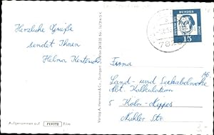 Ansichtskarte / Postkarte Landpoststempel, Altes Schwarzwaldhaus