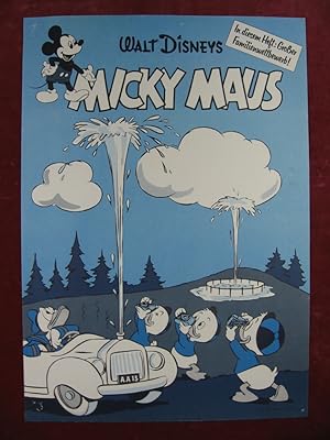 Micky Maus Ankündigungsplakat für Heft 23, 1961.