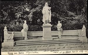 Ansichtskarte / Postkarte Berlin Tiergarten, Denkmal Kaiser Karl IV.