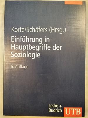 Seller image for Einfhrung in Hauptbegriffe der Soziologie. for sale by KULTur-Antiquariat