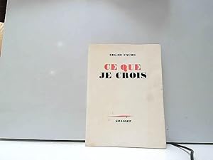 Seller image for Ce que je crois for sale by JLG_livres anciens et modernes