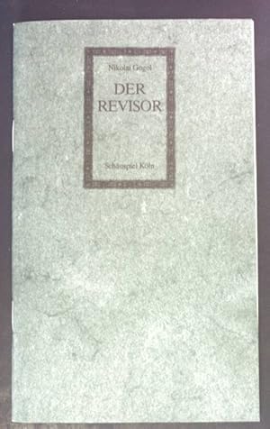 Bild des Verkufers fr Der Revisor, Komdie in fnf Akten. zum Verkauf von books4less (Versandantiquariat Petra Gros GmbH & Co. KG)