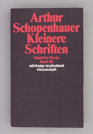 Bild des Verkufers fr Kleinere Schriften; Smtliche Werke Band III; zum Verkauf von Schtze & Co.