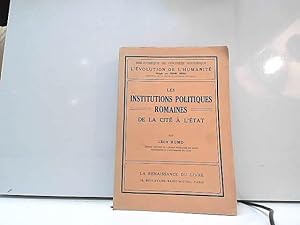 Bild des Verkufers fr Les institutions politiques romaines de la cite a l'etat zum Verkauf von JLG_livres anciens et modernes