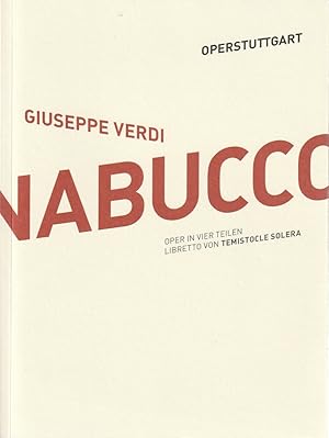 Bild des Verkufers fr Programmheft Giuseppe Verdi NABUCCO 27. Januar 2015 Spielzeit 2014 / 2015 zum Verkauf von Programmhefte24 Schauspiel und Musiktheater der letzten 150 Jahre