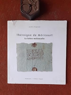 Seller image for Throigne de Mricourt. La lettre-mlancolie - Lettre adresse  Danton en 1801 for sale by Librairie de la Garenne