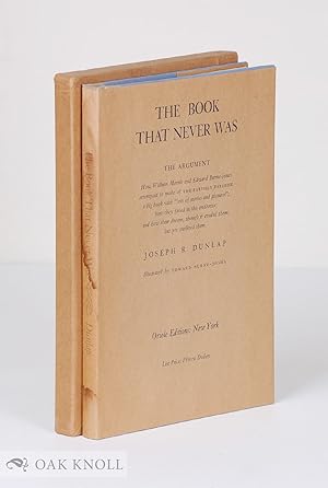 Seller image for BOOK THAT NEVER WAS.|THE for sale by Oak Knoll Books, ABAA, ILAB