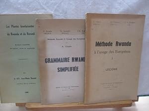 Seller image for Afrique - Mthode Rwanda  l'usage des Europens, Leons & Grammaire -Les plantes bienfaisantes du Rwanda et du Burundi par A. Coupez, Th. Kamanzi & F.M. Rodegem USUMBRA, Ed. du Serv. de l'Inform, 1961, 1966 - In(8 - 3 Volumes brochs - 190, 114 & 89 pages - Bons exemplaires - Rf. 1206- R.P. Jean-Marie Durand des Pres blancs for sale by PORCHEROT Gilles -SP.Rance