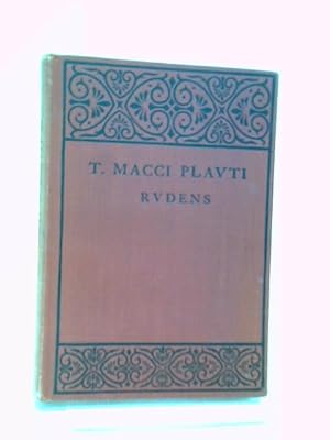 Seller image for T. Macci Plavti Rvdens Editio Minor With An Appendix On Scansion For The Use Of Schools. for sale by World of Rare Books